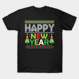 Happy New Year  Ugly Christmas Sweater T-Shirt